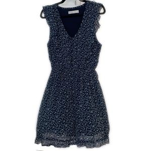 Abercrombie & Fitch Floral Navy Dress Large